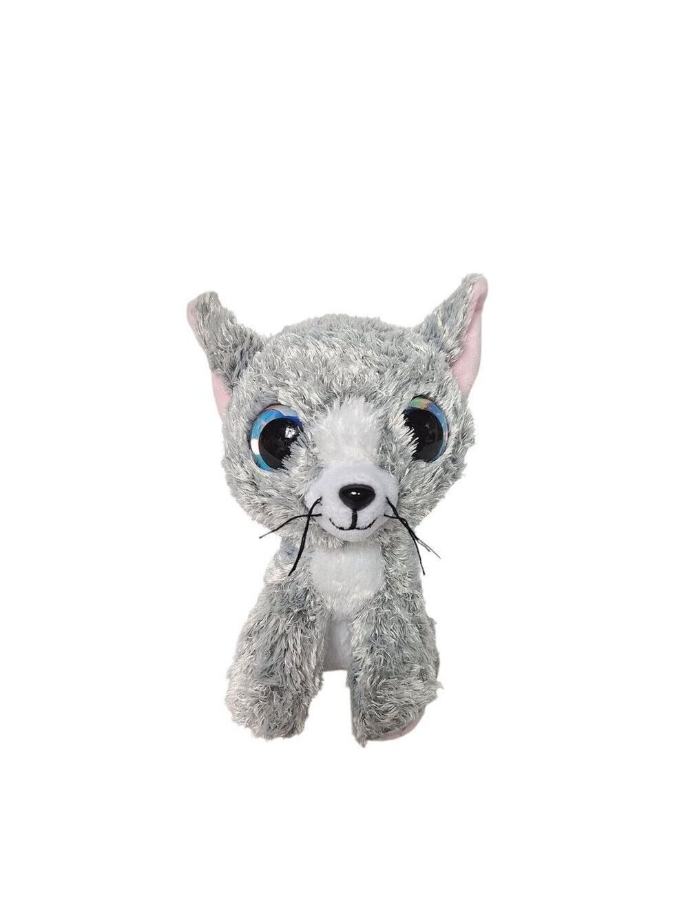 Lumo Stars Katti Gray Cat Plush Toy 7 Inch